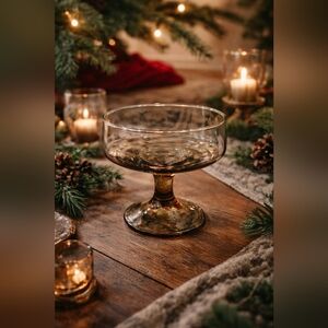 Libbey Tawny Smoke Champagne Coupe Glasses Set Of 6